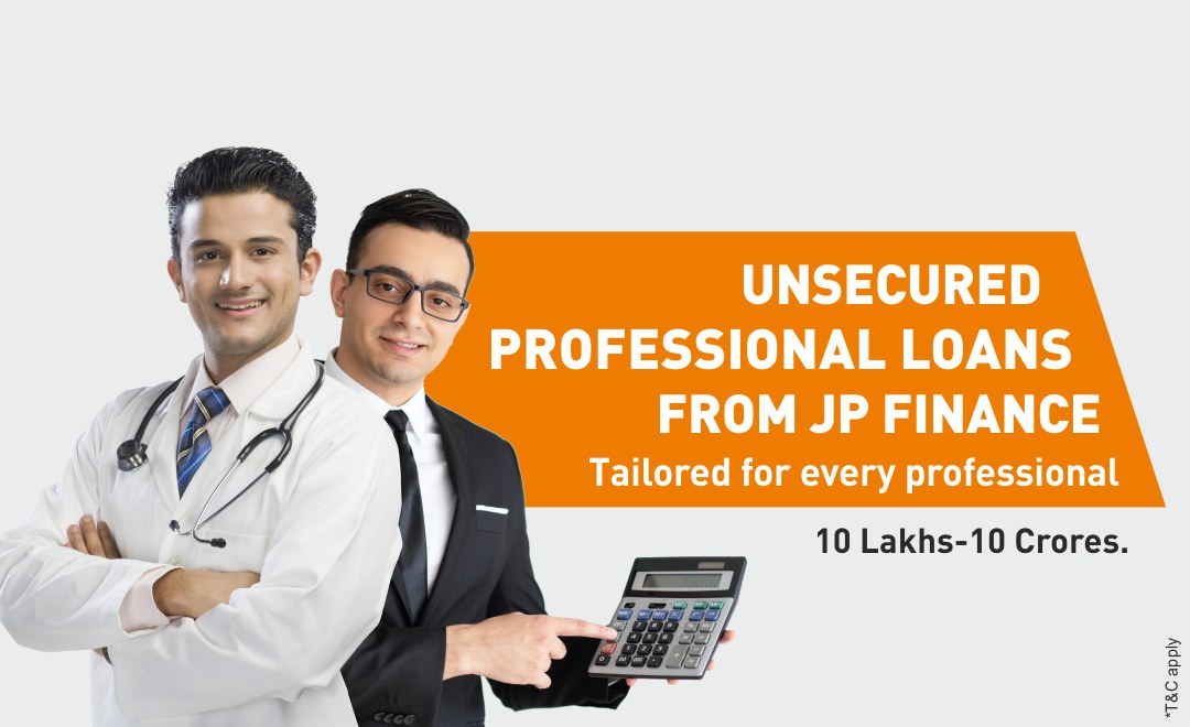 Unsecured professional loans from JP Finance, tailored for every professional.